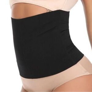 New HourglassGal Seamless Black Waist Smoother Cincher Back Brace, Small